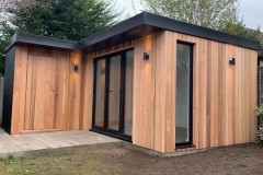 Garden office - door and sidelights